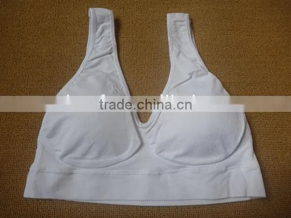 2015 Seamless mutiple colors comfortable yoga /sports bra with padding 1 set (3pcs)