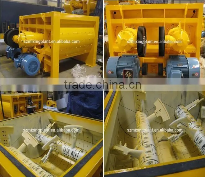 2016 new design used portable twin shaft mixer for sale