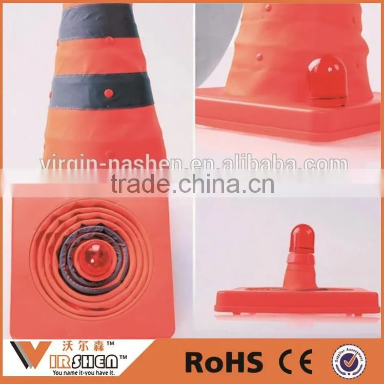 Elastic Retractable Traffic Cone/Collapsible Traffic Cone/Folding Traffic Cone