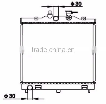 Auto Radiator for Kia Picanto 04 25310-07000
