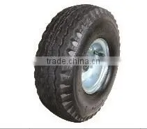 4.10/3.50-4 pneumatic tubeless handtruck wheel lawnmower wheel