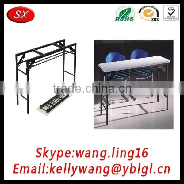 2016 new style office metal leg office desk powder coating white