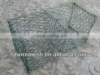Direct factory of pvc coated galvanized gabion box/gabion box buyer made in china