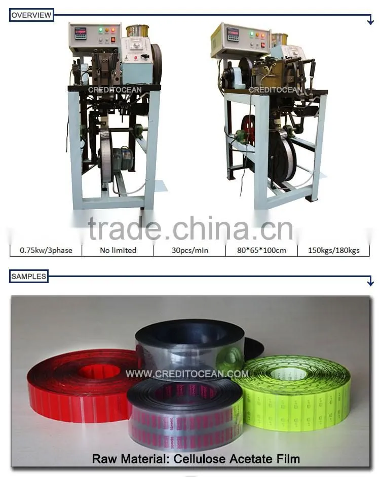 semi-automatic plastic tipping machine for shoelace