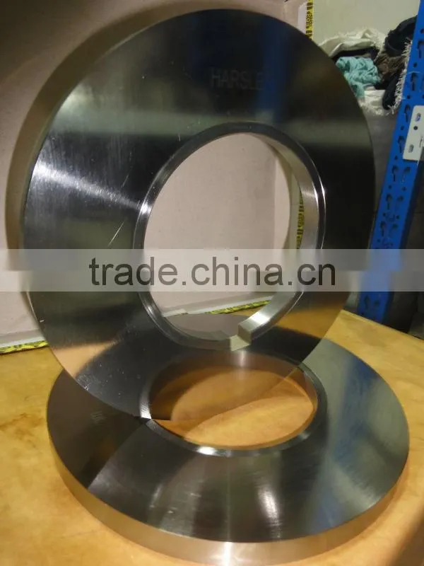 slitting roller blades in stock,slitter machine knife for steel/ferrous/cold rolling/packaging