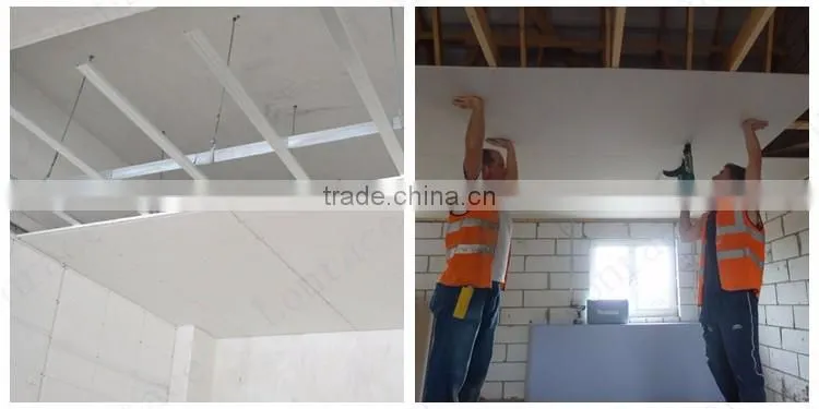 glass fiber reinforced gypsum board/plasterboard/drywall ceiling