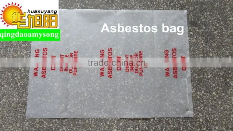 Cheap red printing Industry heavy duty clear plastic garbage bag