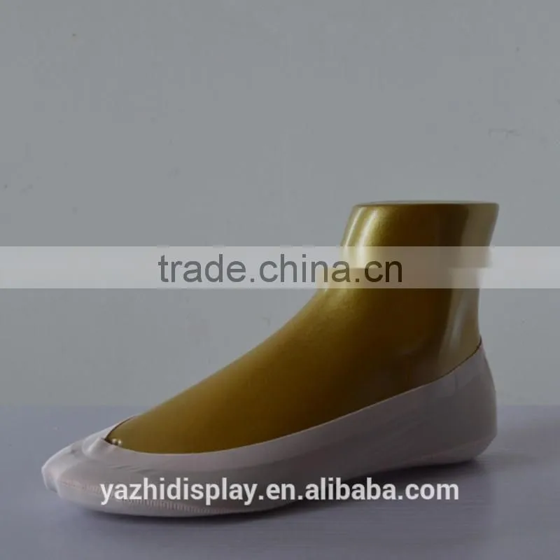 New design China golden foot female mannequin for sock display