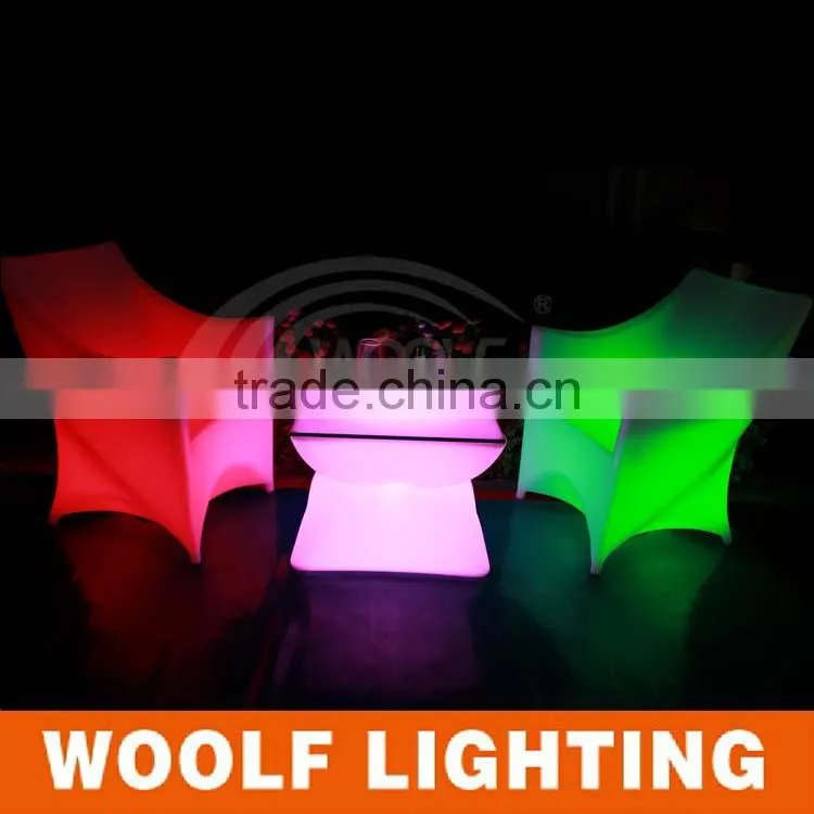 Fresh Hotel Restaurant Bar Color Changing Leisure LED Chair
