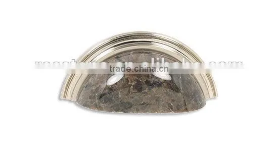 cup pull-LA-BN granite pull cup pull brushed nickel for kitchen and bathroom