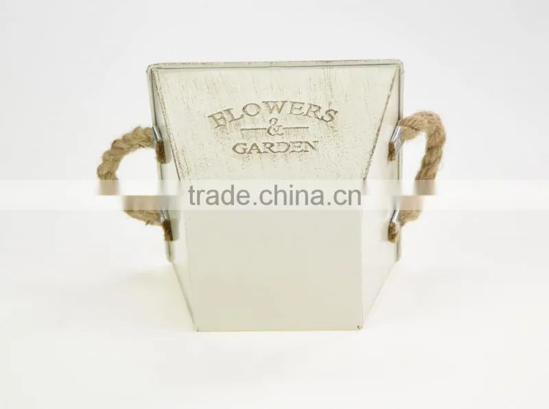 alibaba wholesale antique home decoration beer square galvanized metal bucket