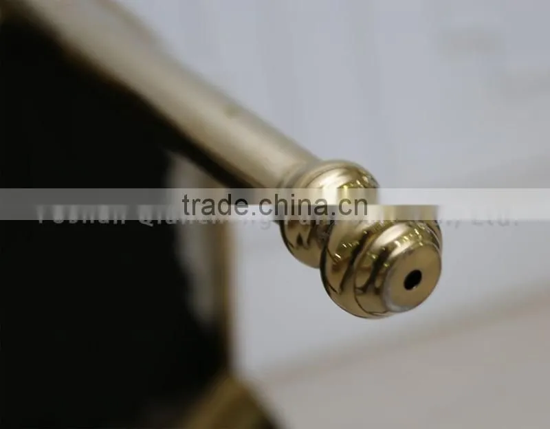 round flower back golden stainless steel wedding chair