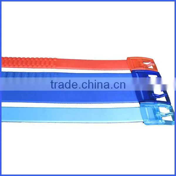 Fashion silicone leather belt