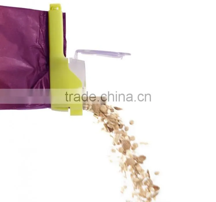 New Food Grade Plastic Bag Sealer Clip,Seal and Pour Bag Clips