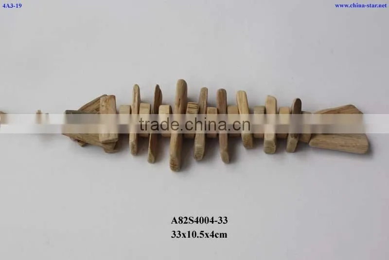 natural wooden fish for wall decor