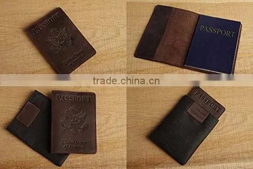 Genuine leather Tianhooo Leather Passport Cover & Holder for Men Women Passport Case