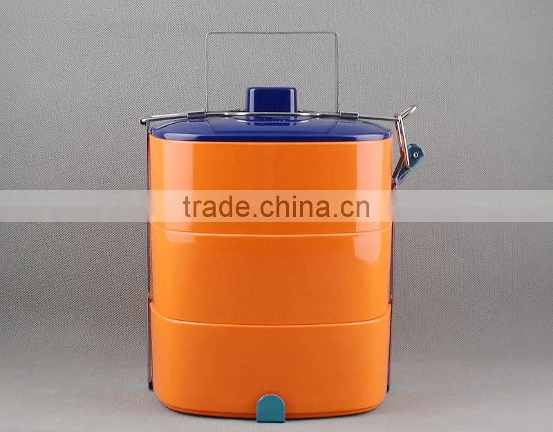 Colorful 3 Layers Melamine Bento Box,Lunch Box with Lid