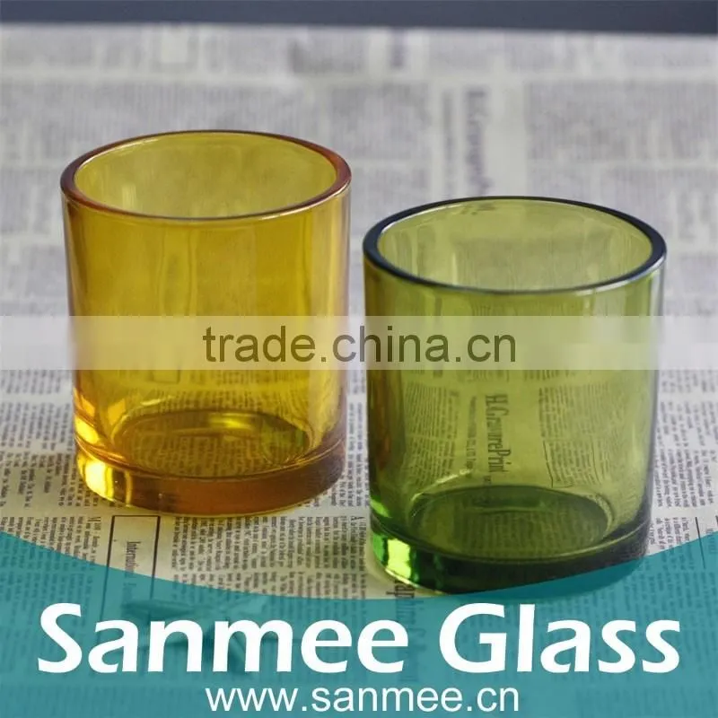 Cheap Price Custom Colored Glass Candleholder