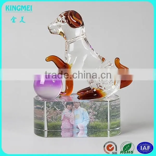 Custom Design Crystal Zodiac Dog for New Year Decoration
