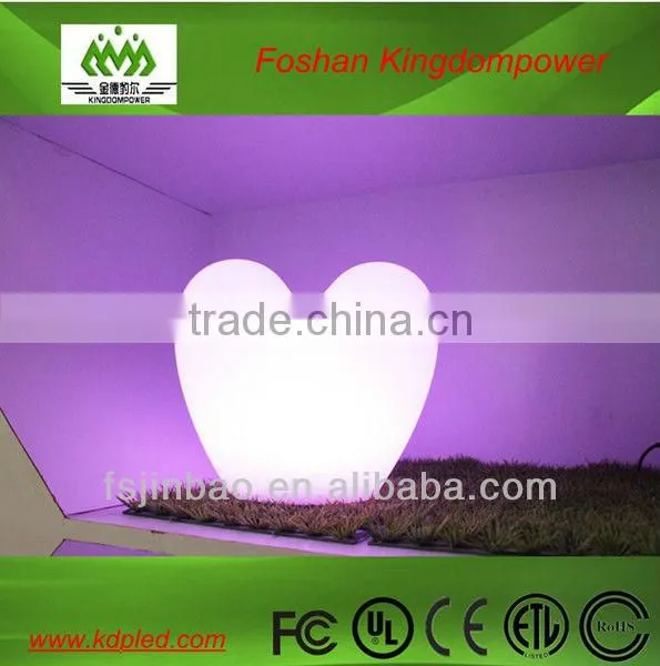Wireless led RGB heart shaped lamp