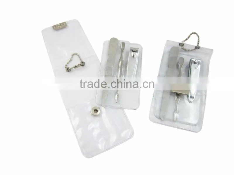 Mini Transparent Pouch 3pcs Girls Manicure Tools