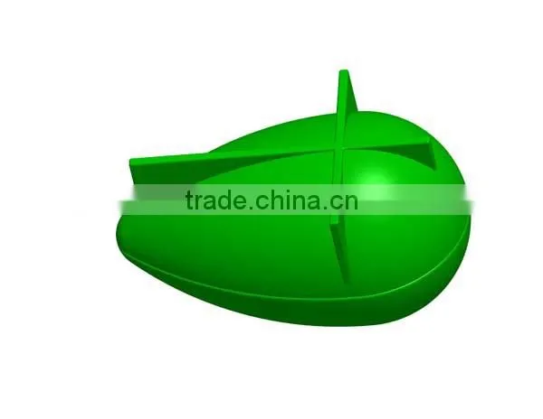 1 cavity Silicone Tray ice ball sphere ice cube green drop shape ice maker