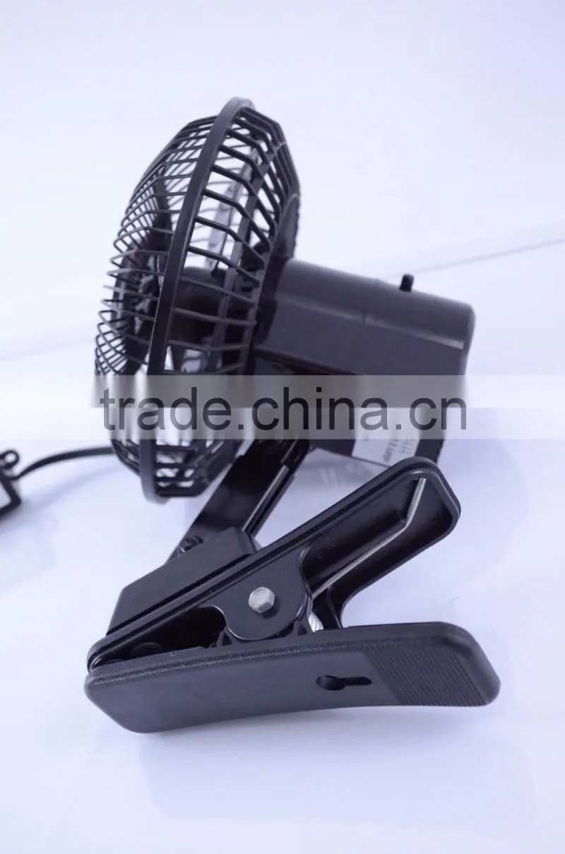12V Car Fan Cooling Clip On Fan Portable Car Vehicle