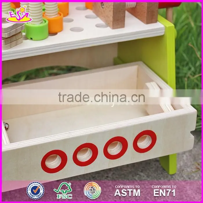 2017 New products preschool toy wooden kids tool bench W03D030