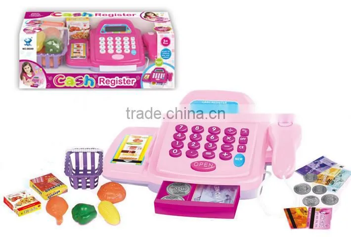 2016 hot sell children cash register supermarket toy in China