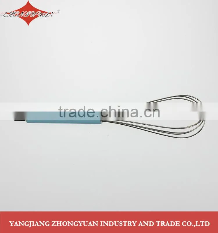 Hot selling 10" Stainless steel wires egg whisk with stainless steel handle