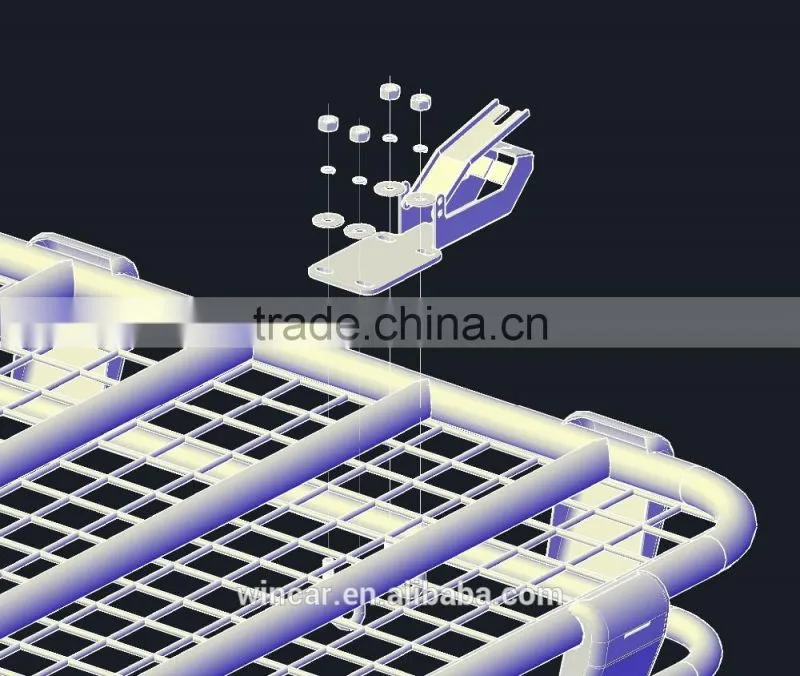 Clamp Brackets Roof Rack Cargo Auto Top Luggage Carrier Basket Traveling Holder