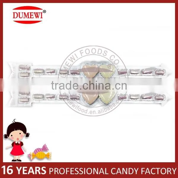 Cupid's Arrow Love Heart Milk Tablet Compressed Candy with Milk Chewy Candy