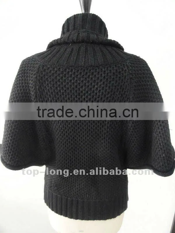 Dolman sleeve Ladies cardigan sweater knitwear