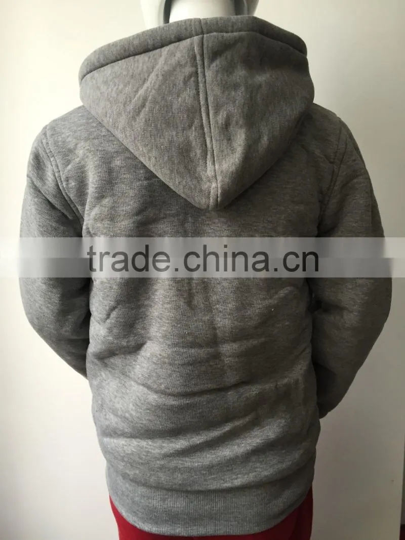 China supplier custom polyester fleece fabric boy plain jacket