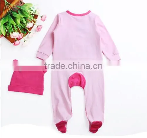 New Baby Newborn cartoon winter Rompers Clothes Bodysuit Jumpsuit Hat Sets 0-24M