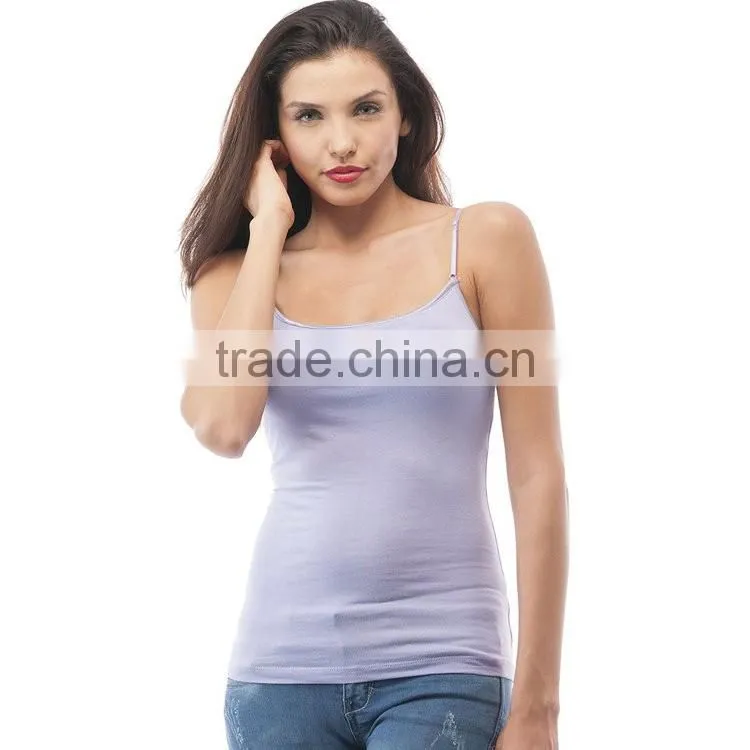China Tank Top Manufacturer Wholesale Plain Design Cotton Ladies Gym Tank Top