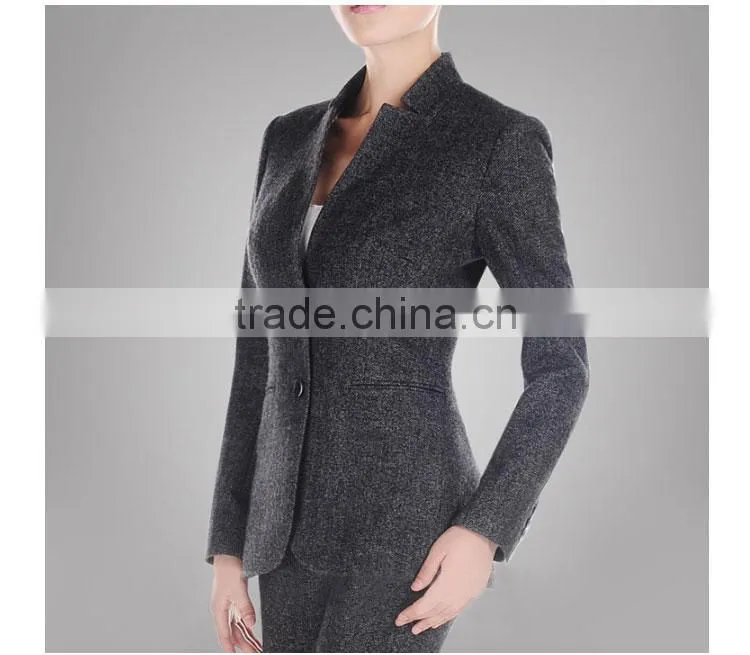 High quality Collar Business Suits For Women Wool
