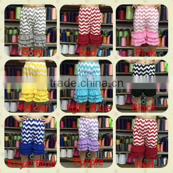 Baby girls icing shorts wholesale Children's Boutique Clothing Cotton Baby Girls Ruffle Shorts