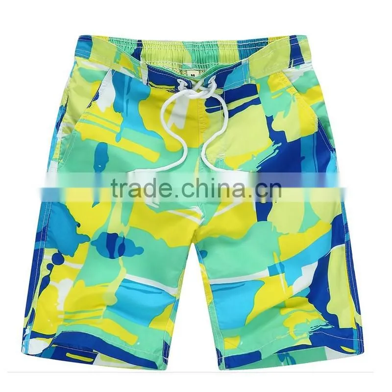Boys summer quick dry beachwear family full printed shorts/bottoms
