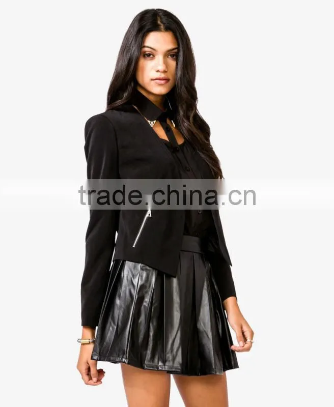 Pointed Hem Blazer