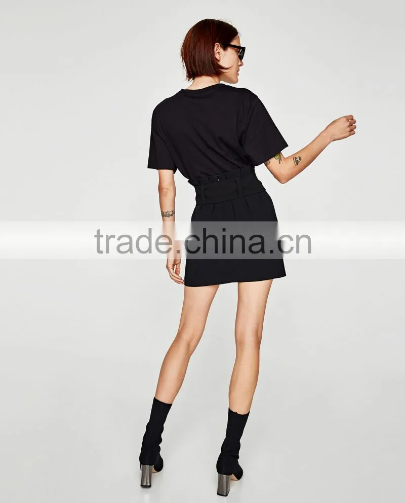 Guangzhou Shandao Factory OEM Customized 160g 100% Cotton Logo Printed Short Sleeve O-Neck T Shirt Design For Ladies