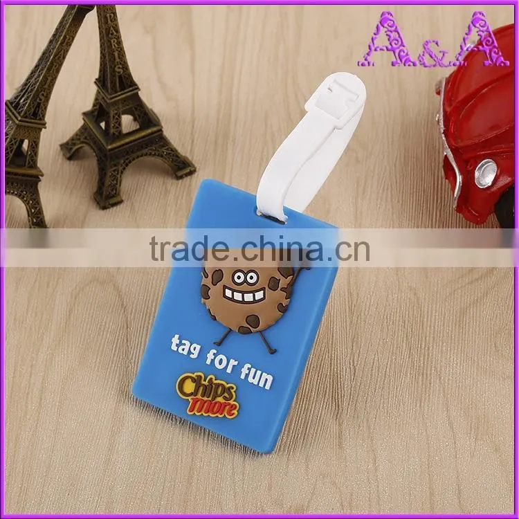 Personalized Luggage Tag Maker Wholesale Custom Logo Cheap Bulk Travel Airplane Soft Pvc Luggage Tag