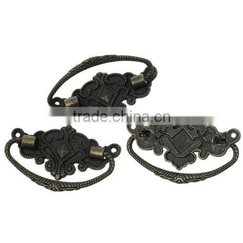 Custom Antique Bronze Irregular Pattern Jewelry Wooden Box Pull Handle Knobs