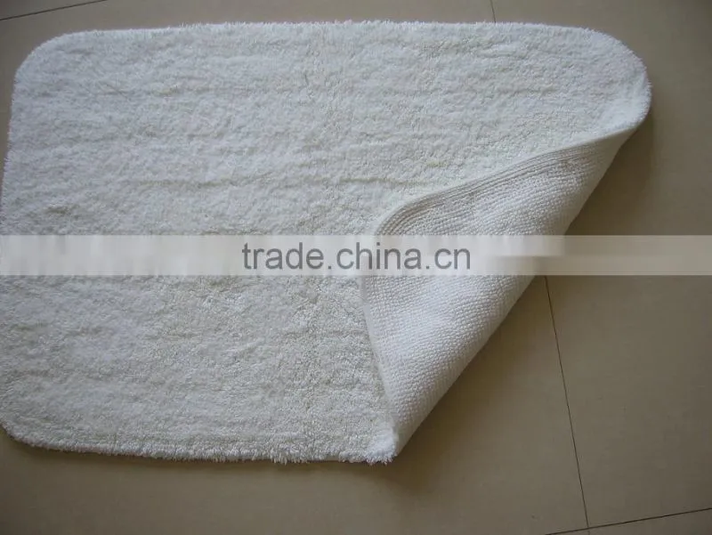 Luxury cotton star hotel bath rug and slipper