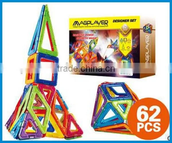 Kids educational construction set toys magnetic building blocks