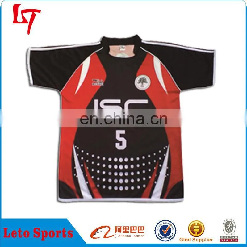 Team set custom rugby jersey, short / long sleeves sublimated rugby wear with embroidery