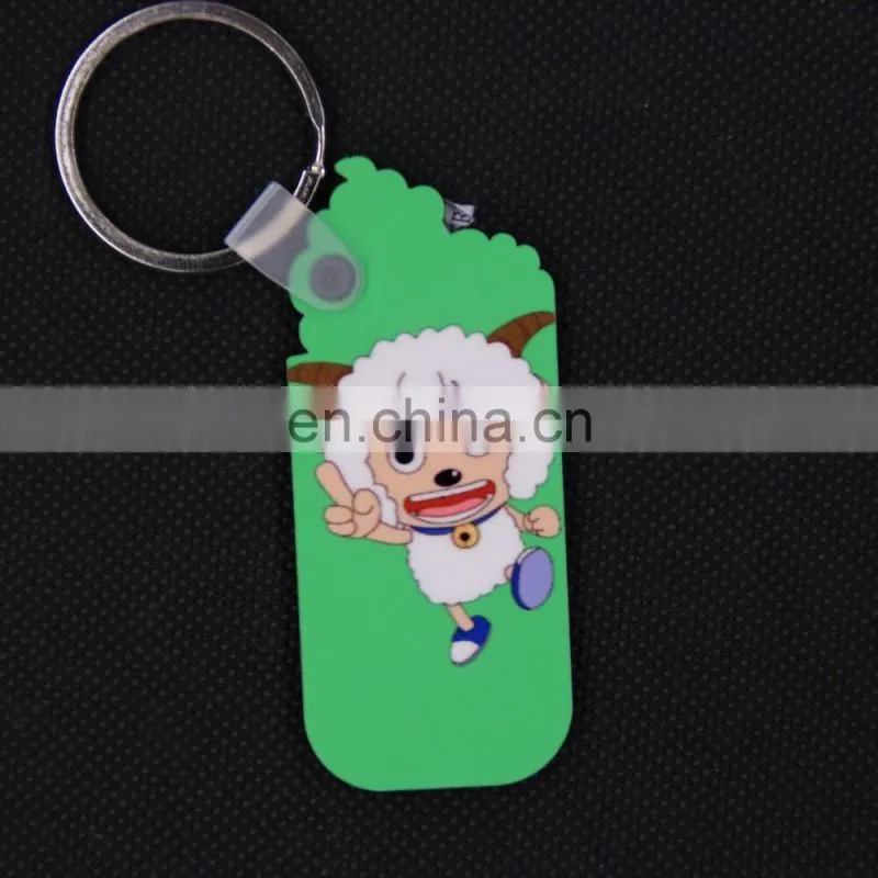 DIY sublimation heat transfer MDF blank key chain of 12 Chinese zodiac signs