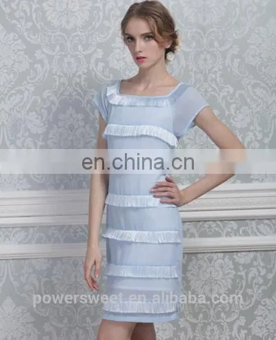 Wholesale Guangzhou Clothing Cap Sleeve Tassels Ladies Fashion Dress