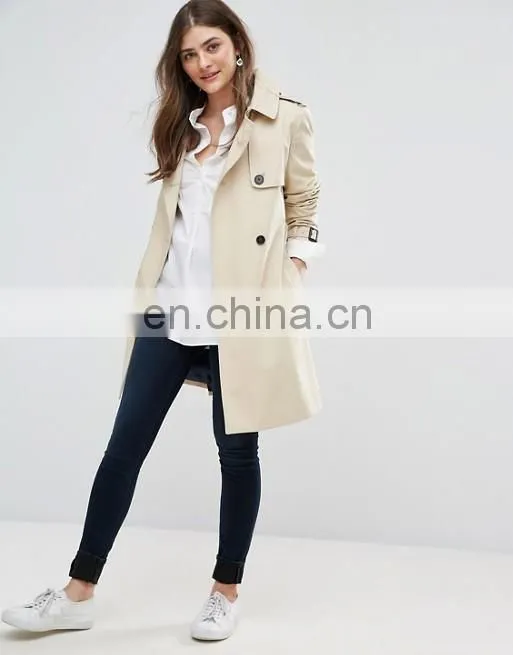 Wholesale lady overcoat dust jacket women long duster coat