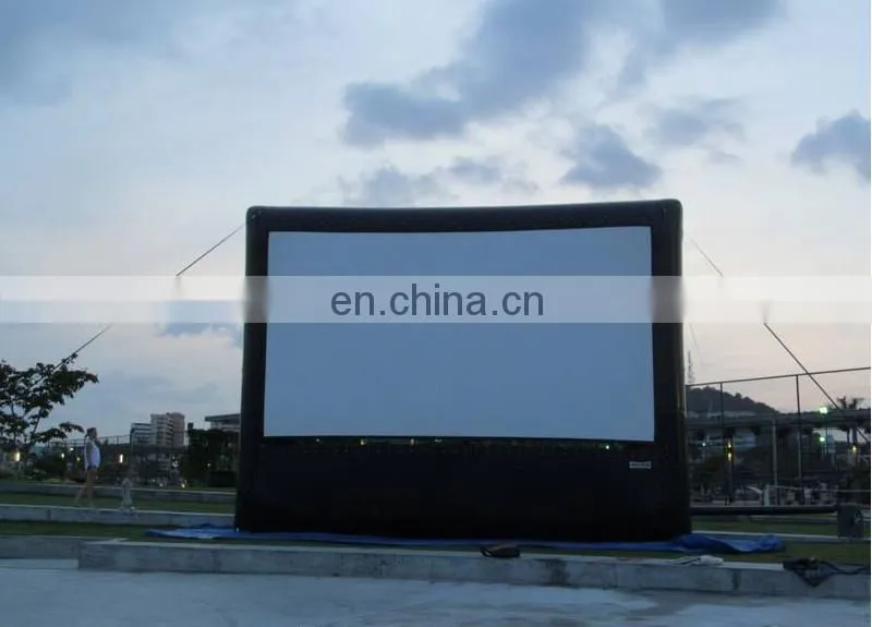 24ft strong inflatable projector open air giant movie screen for film festival